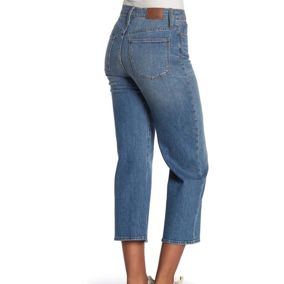 Madewell NWT Slim Wide Leg Studded Jeans - Picture 6 of 10